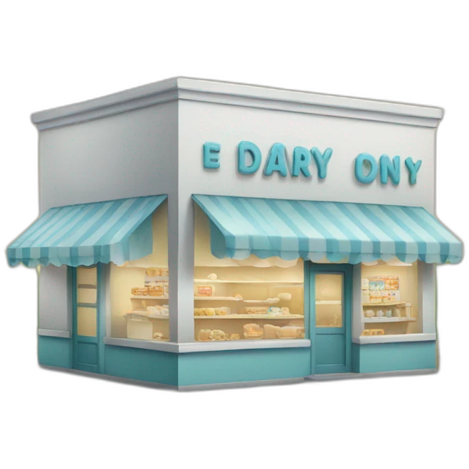 Milk and dairy shop emoji