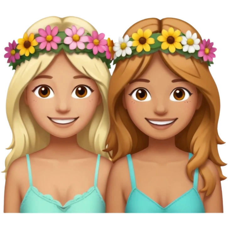 Best friends at Coachella festival emoji