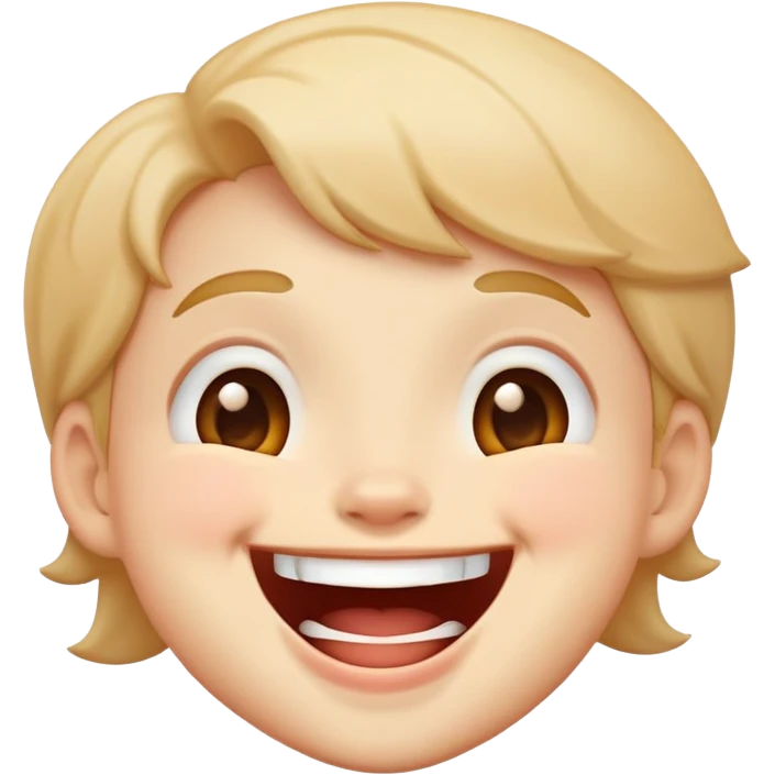 Cute Laughing face emoji