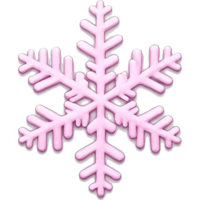 pastel pink snowflake  emoji