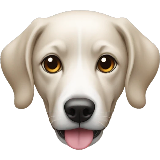 Un chien qui aboie emoji