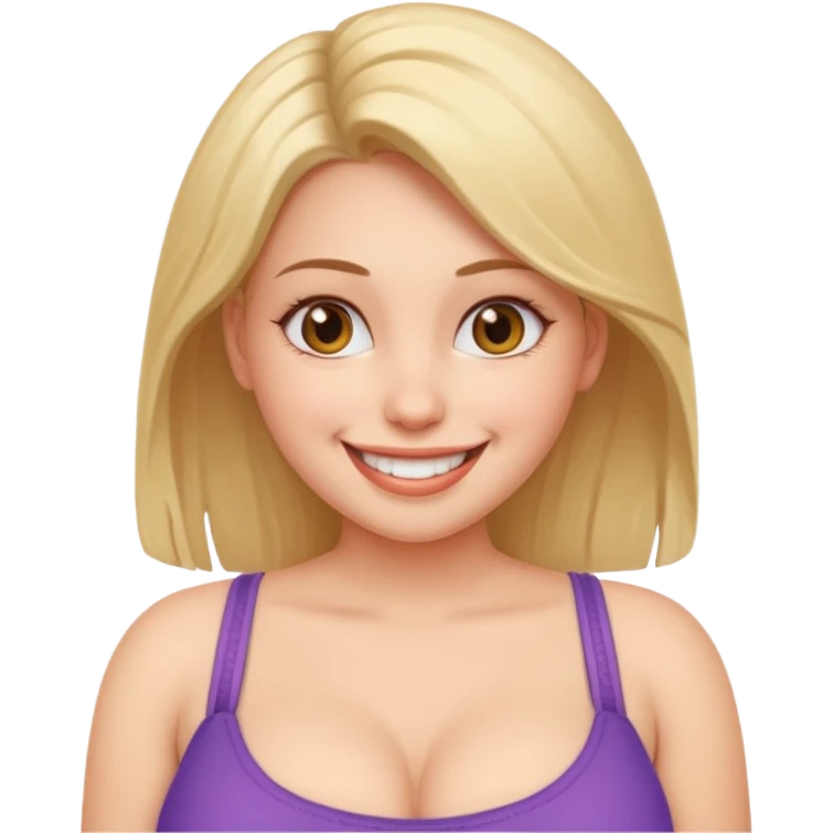 A girl with massive tits emoji