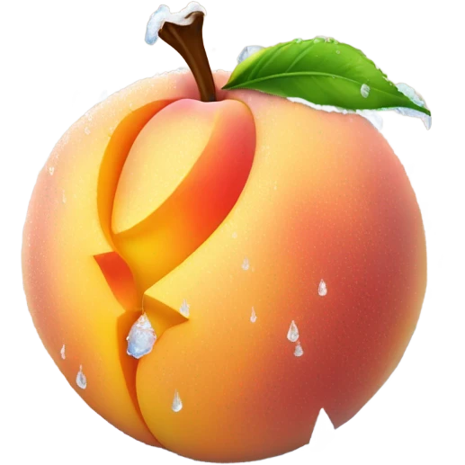 Frozen Peach  emoji