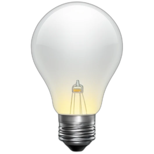 futuristic light bulb smart home network emoji