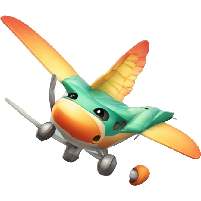 Hummingbird airplane  emoji