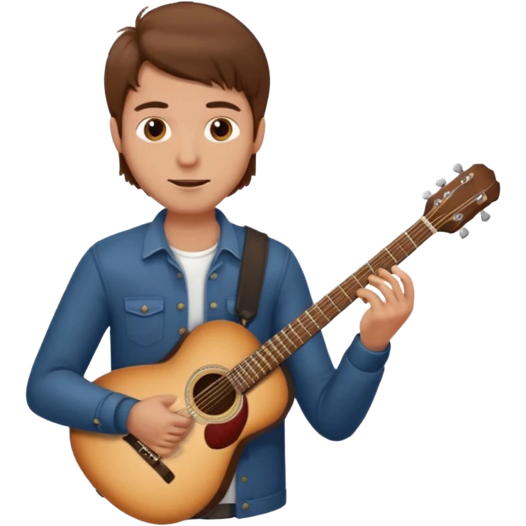 man holding guitar emoji