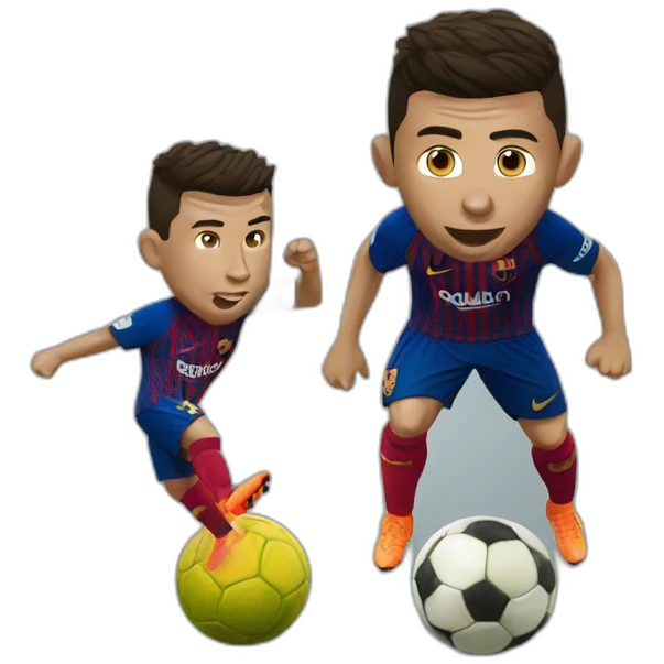 Ronaldo saying messi is better emoji