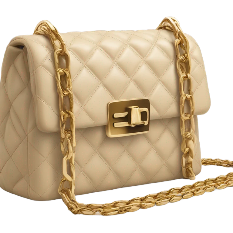 beige channel bag emoji