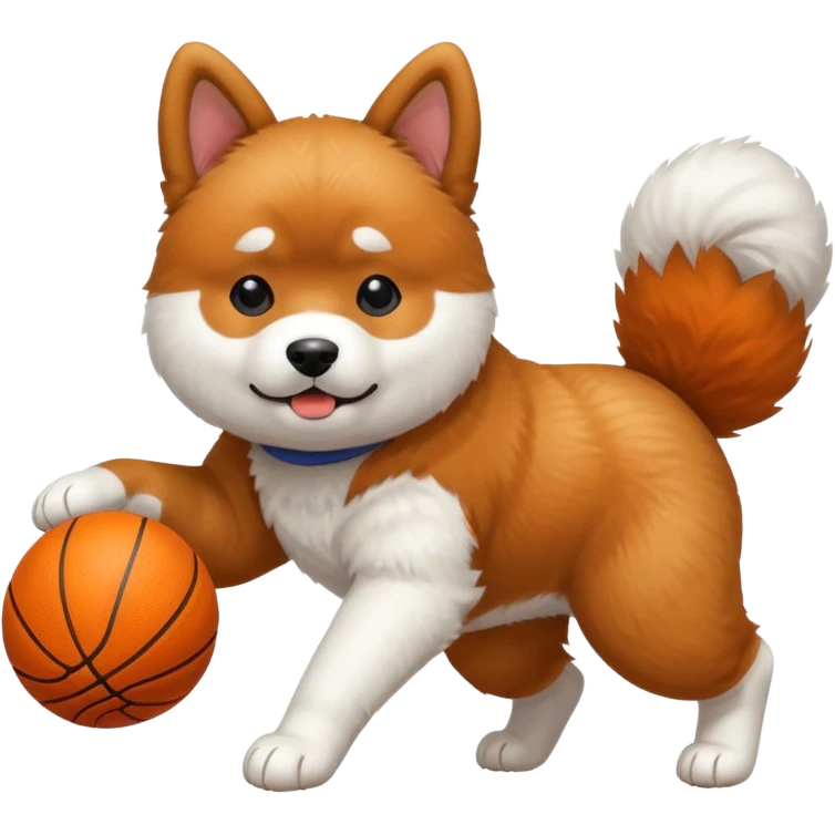 Akita dog basketball emoji