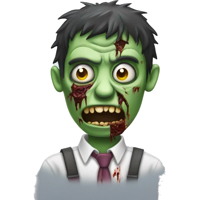 Zombie is wearing a schleife  emoji