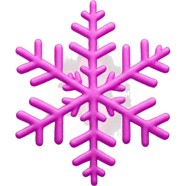 pink snowflake emoji