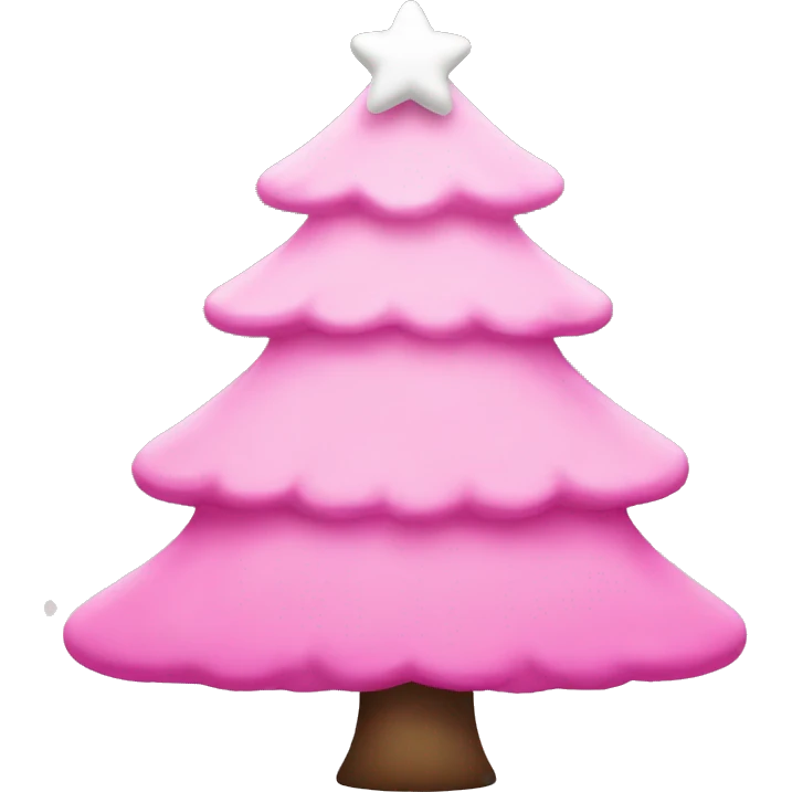 pink Christmas tre emoji