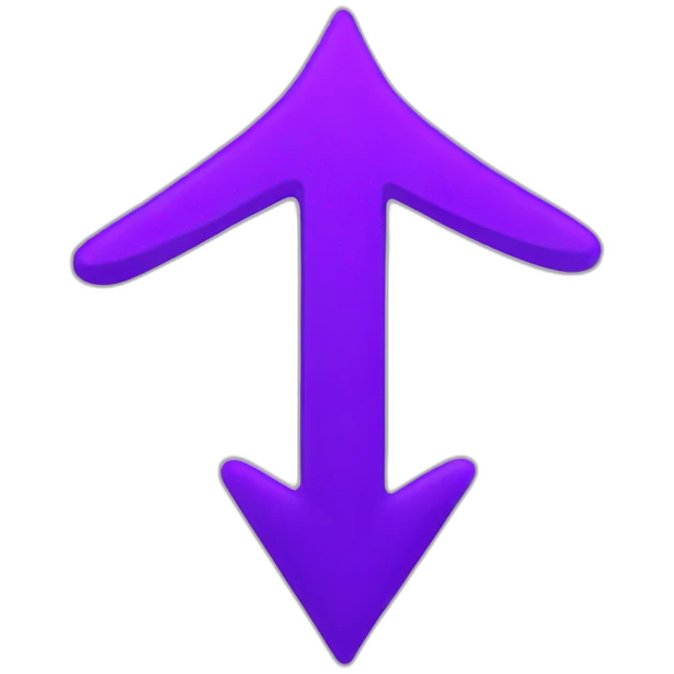 a squiggle purple arrow emoji