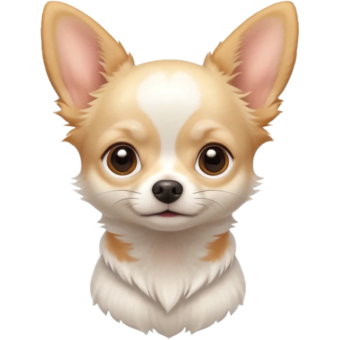 cute white chihuahua emoji