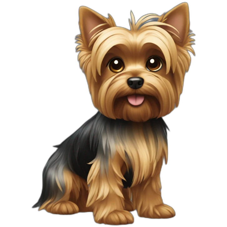 dog yorkshire terrier full body emoji