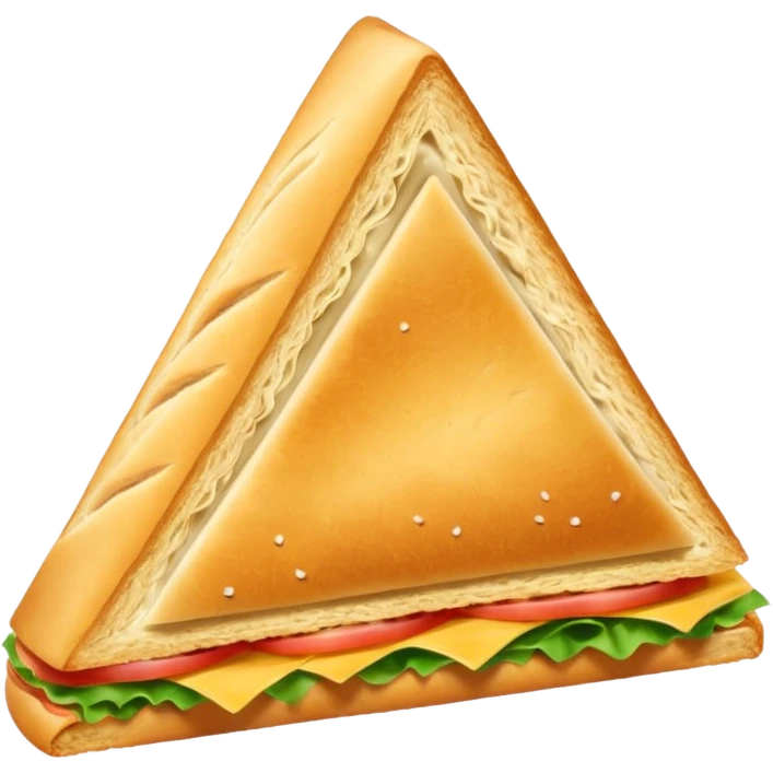 baked triangular sandwich emoji
