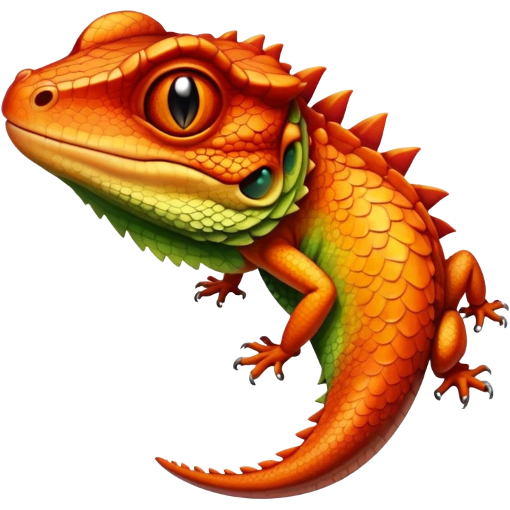 sunburnt lizard emoji