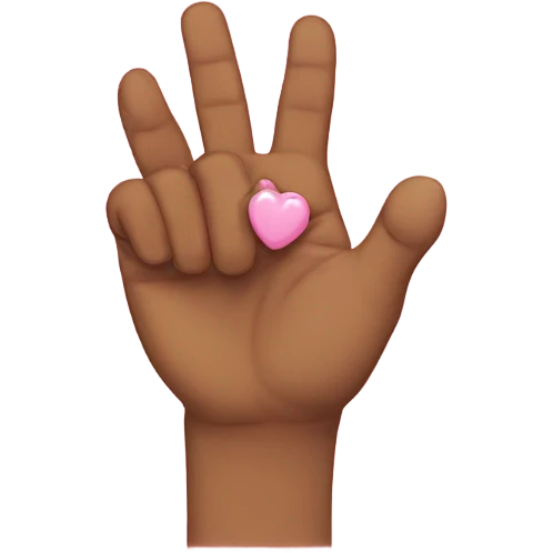 A pinky promise  emoji