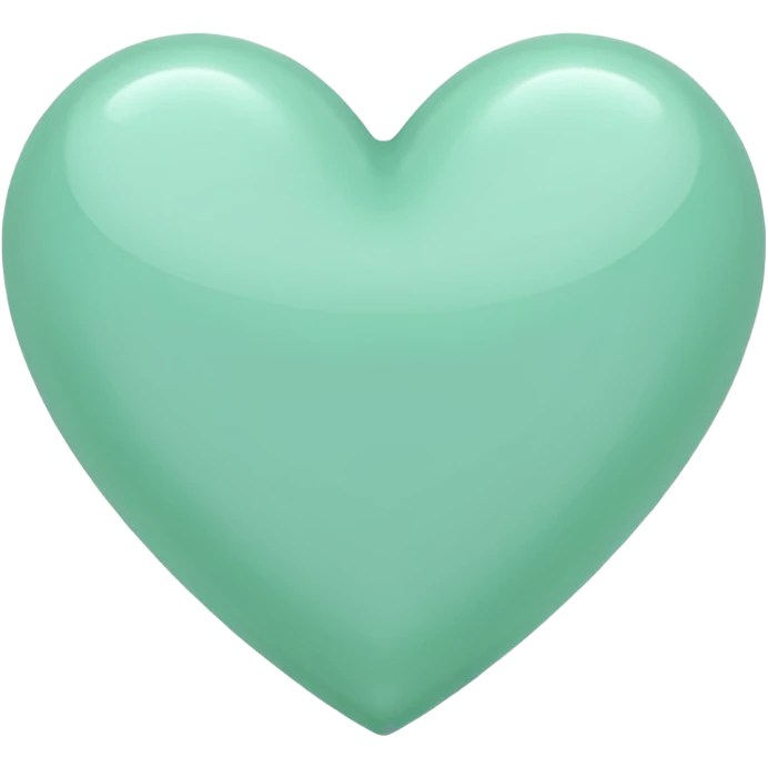 mint green heart emoji