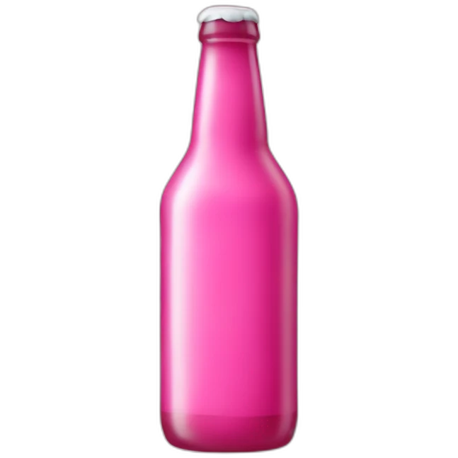 Pink Bottle beer emoji