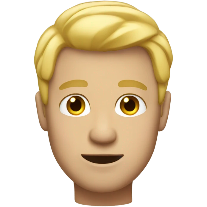 man with blonde  emoji
