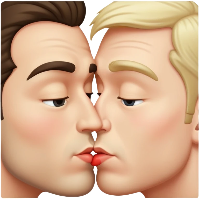 kissing men emoji