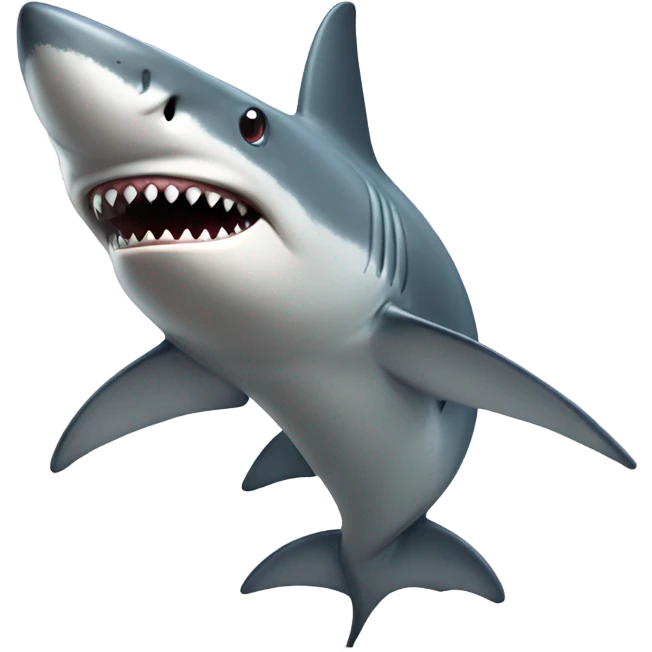 Shark with legs emoji