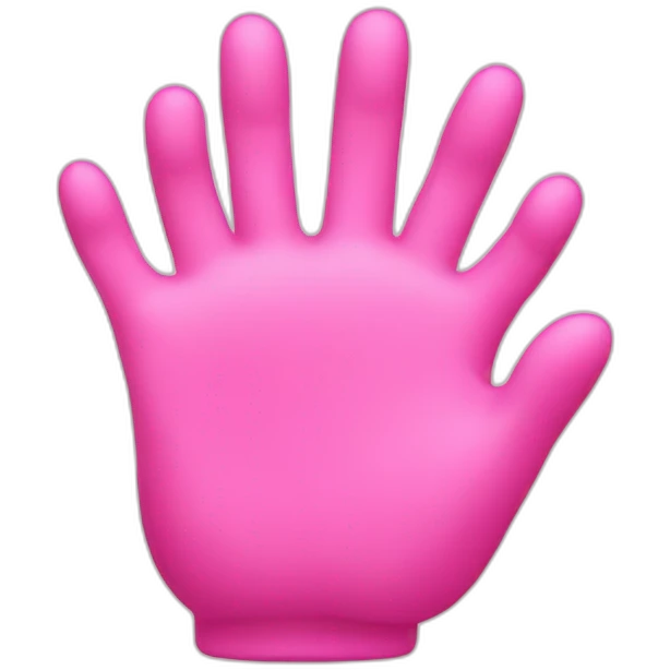pink hand hearth emoji