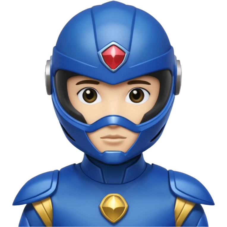 Power ranger blue emoji