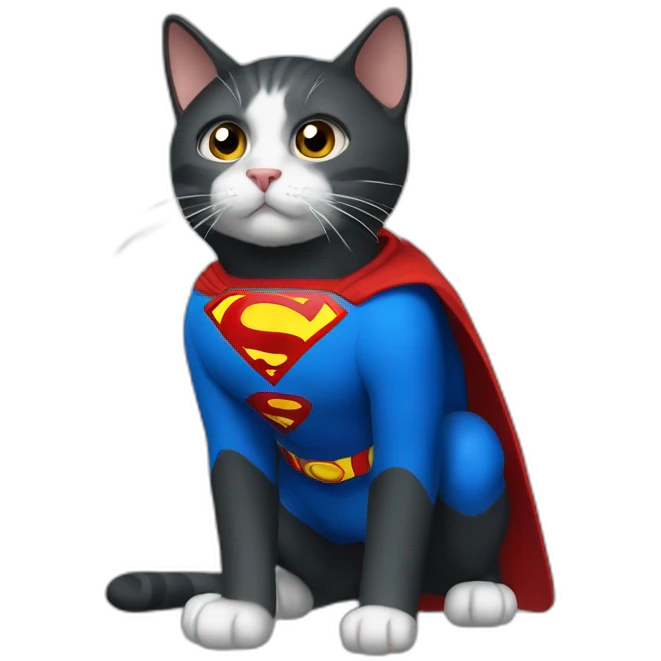 superman the cat emoji