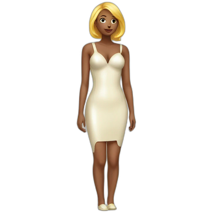 Latex dress emoji
