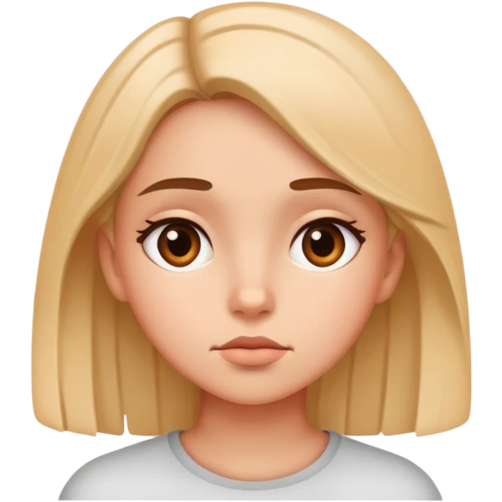Girl thinking emoji