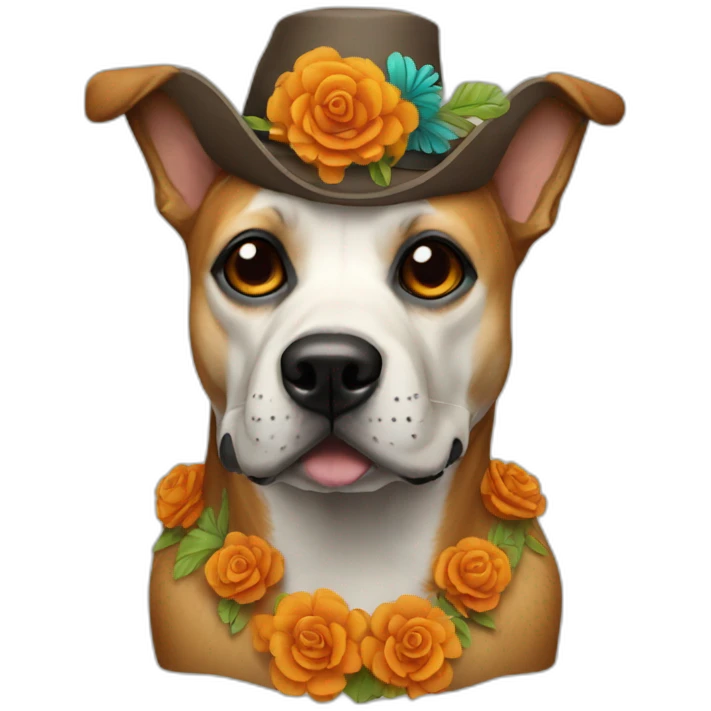 dias de los muertos dog emoji