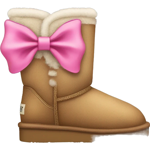 uggs with pink bow emoji