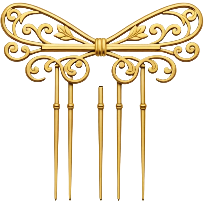 asian hairpins emoji