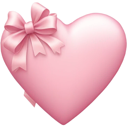 Light pink heart with bow emoji