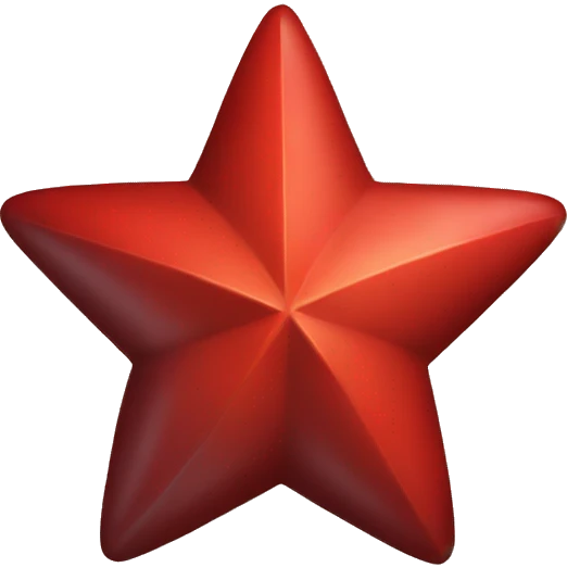 Red star emoji