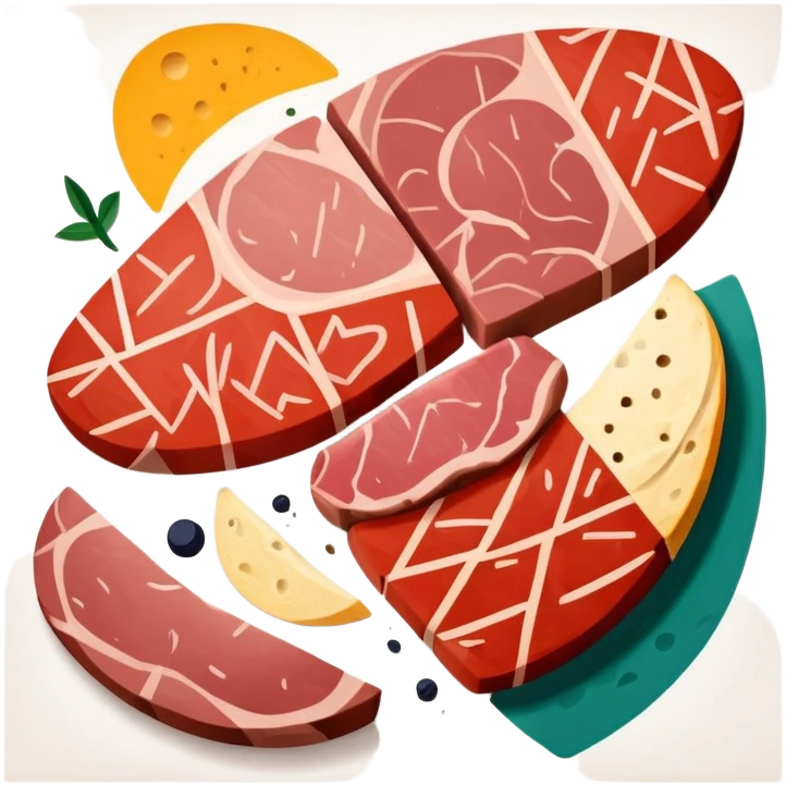 picasso abstract art SPAM MEAT painting emoji