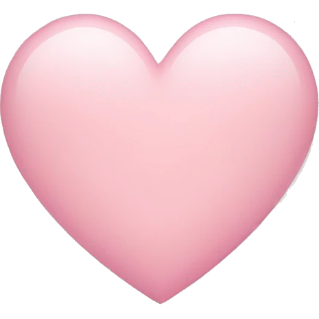 Light pink heart emoji