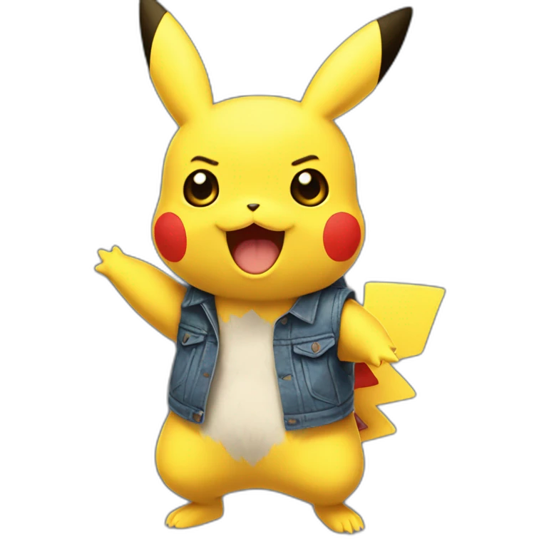 Pikachu ultra énervé  emoji