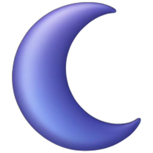 crescent notification emoji