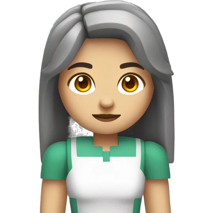 female retro mincraft character  emoji