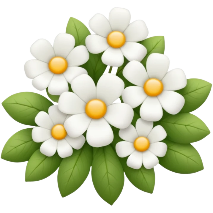 White flowers emoji