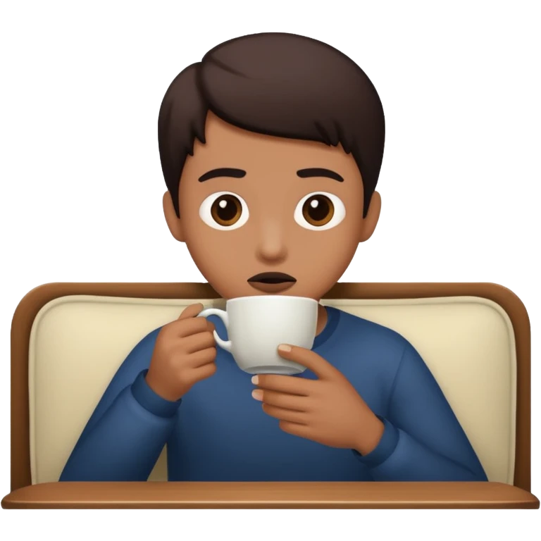 Tea and scary movie emoji
