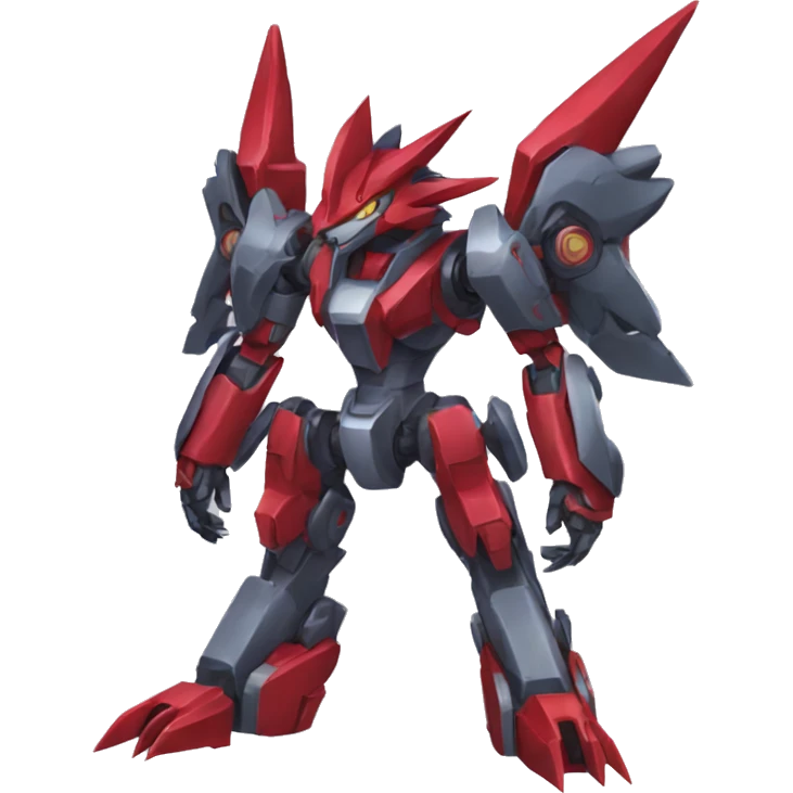 Bisharp-Zoroark-medabot-Mecha full body emoji