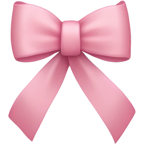 light pink ribbon bow emoji
