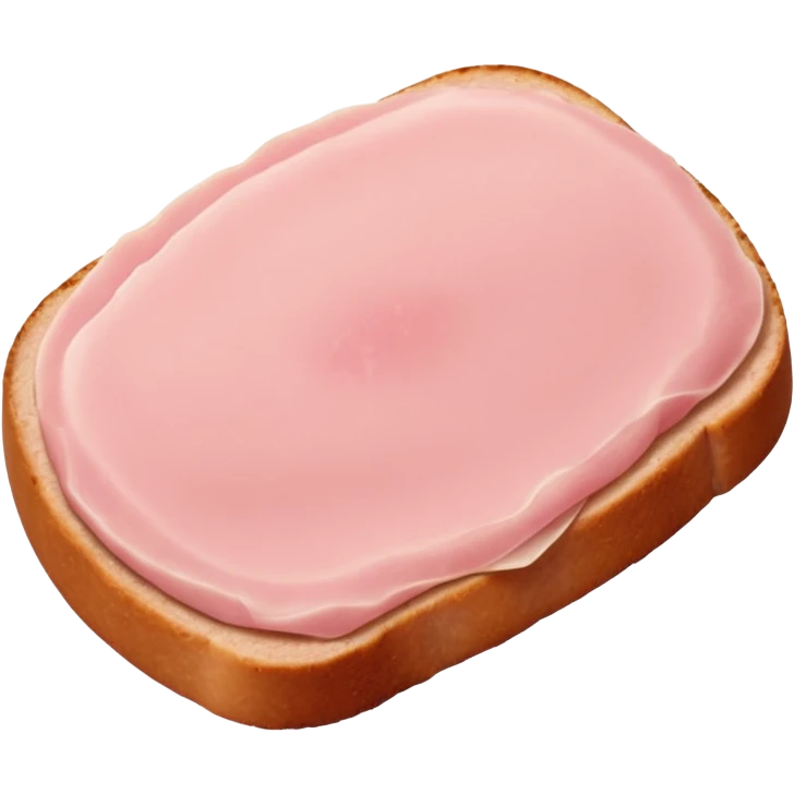 raw turkey cutlet, thin, boneless, pale pink, smooth grain, translucent edges, fresh, moist, irregular shape, flat or gently folded, no plate, packaging, seasoning, or faces, clean 3D, soft shadows, transparent background, emoji scale emoji