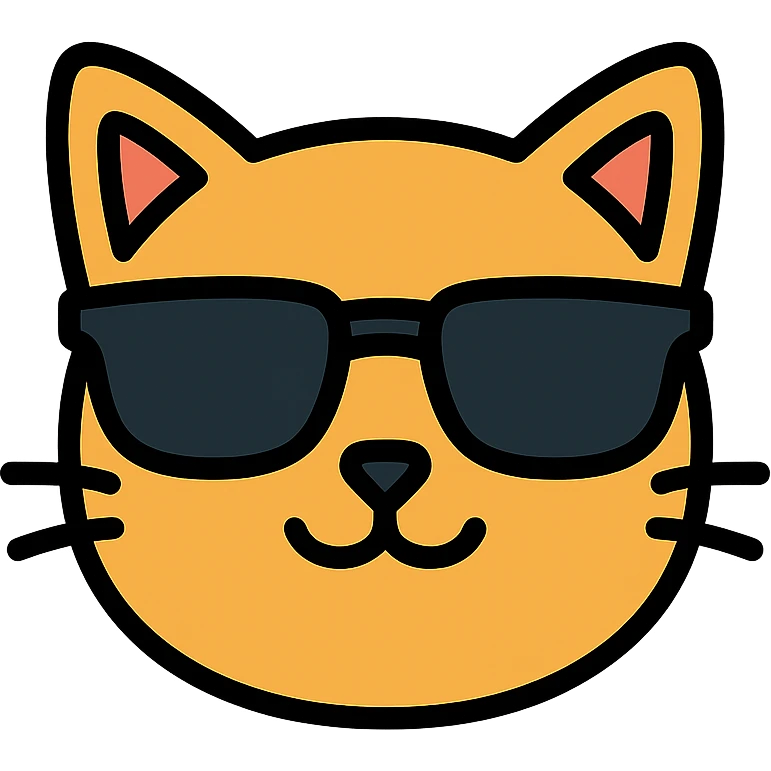 cat wearing sunglasses emoji