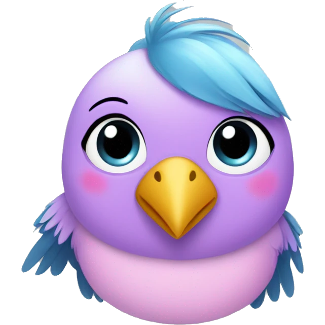 girly bird emoji