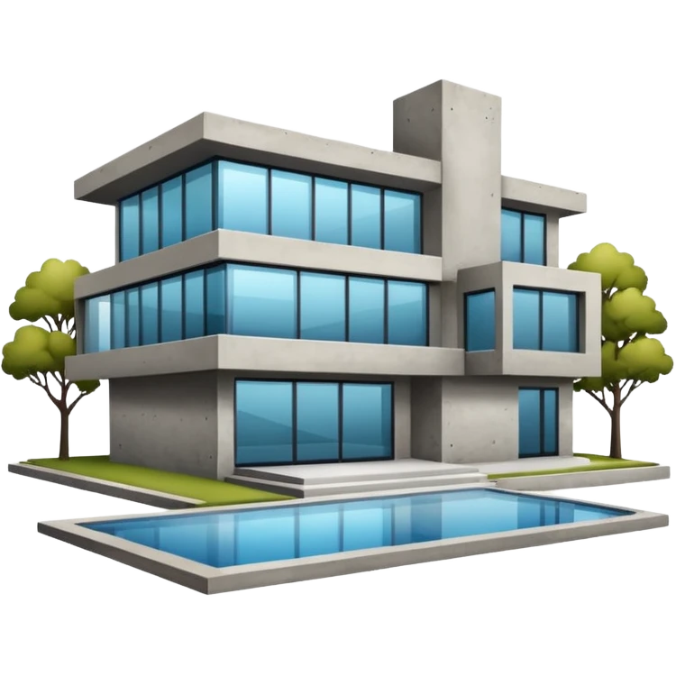 fancy modern big house emoji
